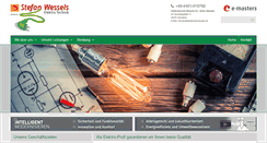 Desktop Screenshot of elektrotechnikwessels.de
